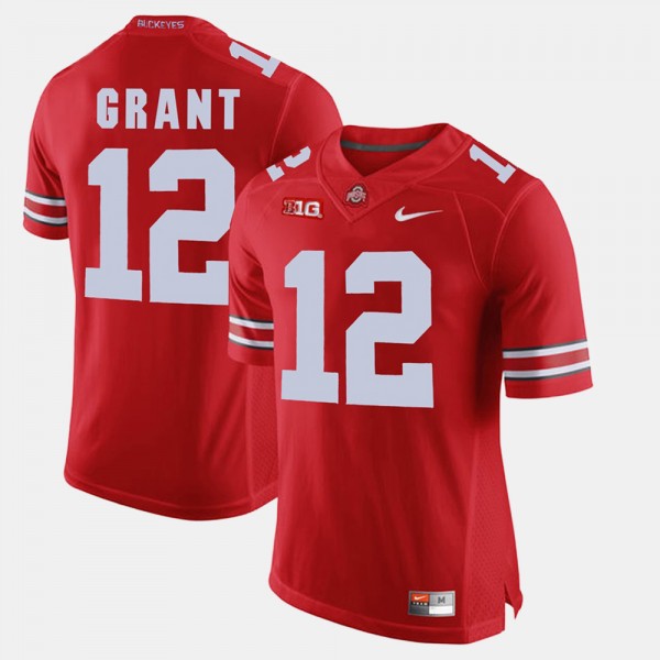 Ohio State Buckeyes Doran Grant Men's #12 Game Alumni Scarlet College Football Jersey 2404ADIX5